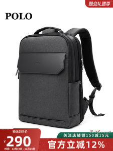 Polo Mens Business Fashion Travel Backpack 17.3 Inch Laptop Bag Multi-Functional Soft Shoulder Bag for Youth Casual Waterproof