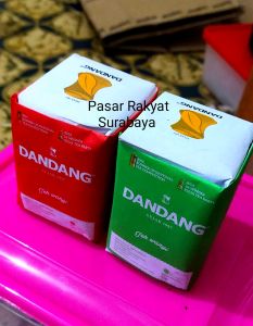 Paket Teh Cap Dandang Tubruk Merah Hijau Kombinasi Angkringan Khas Solo Jawa Tengah