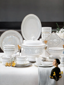 COMEPUSSI | French Elegant Porcelain Dinnerware Set