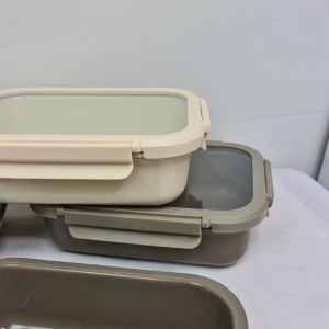 กล่องเก็บอาหาร กล่องถนอมอาหาร เซรามิค มีฝาปิด ซีลแน่นน้ำไม่หก ไม่ซึม ขนาด 20 ซม. / 22 ซม. ทรงสี่เหลี่ยม กล่องเก็บรักษาความสด เซรามิค สามารถเข้าไมโครเวฟได้