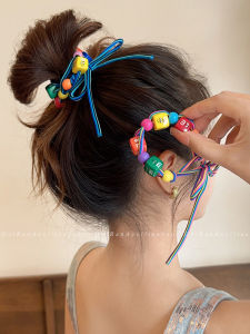 Dopamine Hair Ties Womens New 2025 High End Bun Headbands Simple Non-Damaging Hair Elastic Hair Bands Hair Accessories