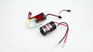 RCXAZ RC 550 Brushed Motor and 60A ESC Combo 10T/12T/21T/29T/35T/55T for 1/10 1/12 RC Crawler Truck Buggy Witoys 124017