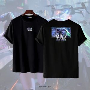 GG T-Shirt NATALIA skin Cyber Spectre Mobile Legends Kaos Custom Katun Slim-fitting