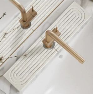 Algae Mud Kitchen Faucet Storage Mat Quick Dry Hard Pad Bathroom Sink Hand Washing Absorbent Pad Nordic Style Home Use Bath Mat