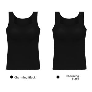 MiiOW | Warm Vest Womens Autumn Winter With Chest Pad 2025 Snake Year Zodiac Red Seamless Underwear Base Shirt Top Catman MiiOW