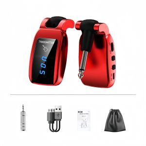 Miwayer Plug-and-Play Wireless Guitar System Rechargeable Transmitter Receiver Set for Electric Guitar Bass Pickup & Gig Use