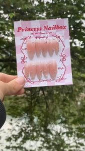 PrincessNailbox[mãTP12]móng úp sơn gelthiết kế thủ công(tặng keodũamiếng dángiấy lau…)