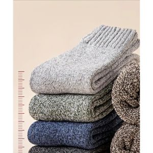 Thick socks for men in autumn and winter with looped and mid tube cotton socks warm and plush thick anti odor and sweat absor