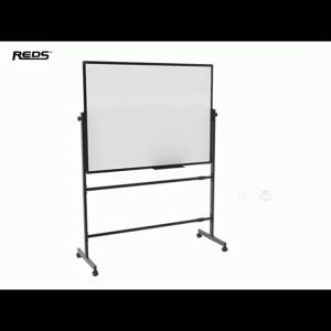 White Board 2 Sided Magnetic Whiteboard Set 90*120CM with Stand Mobile on Durable Quality Wheels