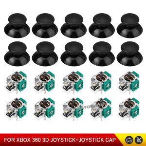 Replacement 3D Joystick for X360 Controller Repair Parts 3D Analog Stick Joystick Rocker Sensor with Joystick Caps for Xbox360