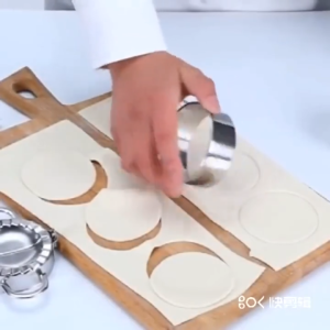 3pcs/set Stainless Steel Round Dumplings Wrappers Molds Set Cutter Maker Tools Round Cookie Pastry