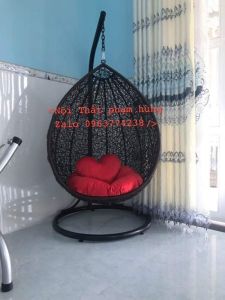 Xích đu trứng thư giãn ( tặng kèm nệm) sẵn kho- Ghế ngoài trời -Nội thấtthấtSài Gòn giá rẻ