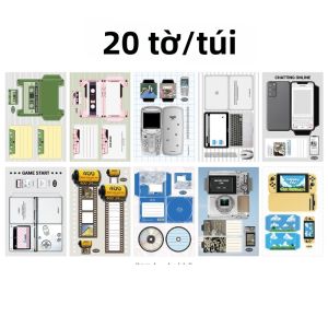 Mr.paper | Mr. Paper 20 Cái Giấy Ghi Chú Dễ Thương Phong Cách Hàn Quốc Dòng Thứ Hai Viết Tự Làm Sổ Tay Trang Trí Nhật Ký Giấy Ghi Nhớ