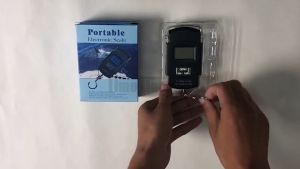 Black Portable Hanging Electronic Digital Scale Fishing Scale Skeap 50kg/10g Electronic Scale
