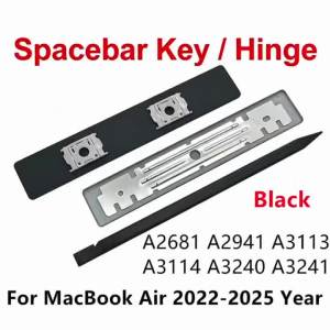 Phím Cách Chữ Và Bản Lề Thay Thế Màu Đen Cho MacBook Air 13" 15" A2681 A2941 A3113 A3114 A3240 A3241 - Các Mẫu Năm 2022-2025