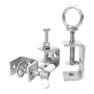GUWANJI | Stainless Steel Pipe Clamp U-shaped C-shaped Square Tube Fixing Clamp