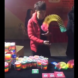 (CLEARANCE) Rainbow Spring Coil Toy / Magical Rainbow Spring Toy for Kids / Fun Anti-stress Ring Mainan Spring
