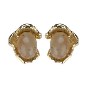 Her Lab Jewelry | Thời trang hình học bất thường Bông tai ngọc trai phong cách Hàn Quốc 18K Bông tai vàng cao cấp trang sức nữ Hộp quà tặng