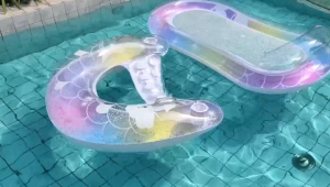 Floating Water Hammock Float Lounger Water Inflatable Floating Bed Pool Party Toy