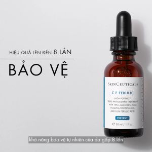 Tinh chất Vitamin C Skinceuticals C E Ferulic hỗ trợ ngăn ngừa tình trạng oxy hoá trên da giúp làn da trở nên khoẻ mạnh và săn chắc hơn 30ml