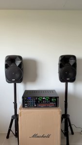 เครื่องแอมป์ขยาย Bluetooth USB 500w รุ่น AV-8900BT( เก็บเงินปลายทางได้)แถมฟรี สายสัญญาณเสียง