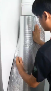 Downpipe Sound Insulation Cotton Damping Sheet Bathroom Pipe Sound-absorbing Cotton 110 Type Self-adhesive Noise Reduction Cotton Shock-absorbing and Silent