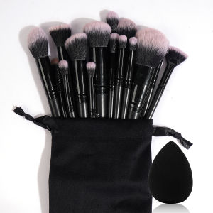 MAANGE | MAANGE 18PCS Professional Makeup Brushes Set with 1PCS Powder Puff Soft Detail Foundation Contour Blush Brush Beauty Tools
