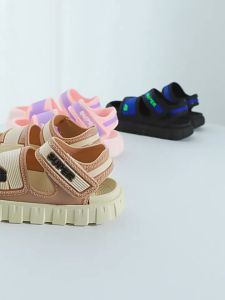 E04 21-30 Kids AB Fashion Sandals | Plain Girls Boys Shoes Cars Kids Twins Toe Protection | Selipar Kasut Budak Murah