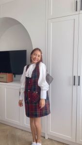 CHAWY Merry red set  C4625 🥐🌷 ชุดเข้าเซท ชุดมินิเดรสสั้น ขายแยกชิ้น