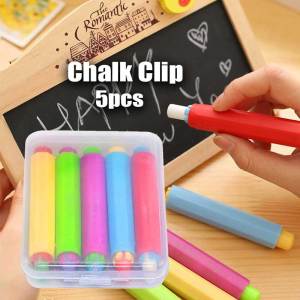 5Pcs Chalk Clip Adjustable Chalk Holder Prevent Breakage Dust-proof For School