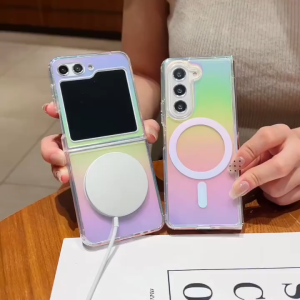 แม่เหล็ก Magsafe เคสโทรศัพท์ สำหรับ Samsung galaxy Z Fold 6 / Fold 5 / Fold 4 / Fold 3 / Z Flip 6 / Flip 5 / Flip 4 / Flip 3 เคสกันกระแทก