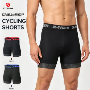 X-TIGER High Performance Breathable Cycling Underwear Men 5D Silicone Pad 3D Cutting Moisture Wicking Road Cycling Shorts