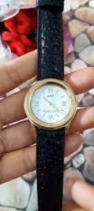 Đồng hồ nam tay nhỏ nữ tay to AGC CITIZEN dây da second hand si nhật- đã qua sử dụng