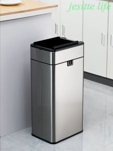 Jesitte ถังขยะอัตโนมัติ 9ลิตร-40ลิตร ถังขยะเซนเซอร์อัจฉริยะ ชาร์จ USB มีฝาปิด กันน้ำ กันกลิ่น trash bin ถังขยะสแตนเลส ใช้ได้ทั้งครัว ห้องน้ำ