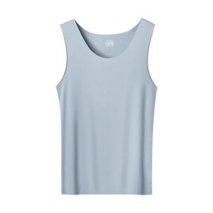 CarbinKoneer | CarbinKoneer Mens Modal Seamless Thin Underwear Vest Barrier Jumping Base Layer T-Shirt Comfortable Breathable Innerwear