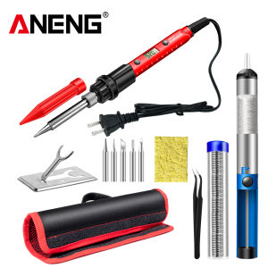 ANENG | ANENG Electric Soldering Iron SL105 Digital Display Adjustable Temperature SL104 Adjustment Knob US/EU Plug Welding Repair Tools