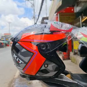 Nón bảo hiểm KLT FUXIA cực chấtmũ bảo hiểm KLT 3/4 2 kính siêu đẹphàng chính hãngbảo hành 12 tháng tặng kèm khăn ninja trùm đầu