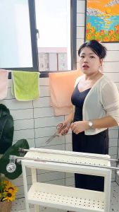 Giá Treo Khăn Mặt Nhà Tắm Kèm Cốc Hút Chân Không Chắc Chắn Không Khoan Vít Thanh Treo Dép Phơi Đồ Hít Tường