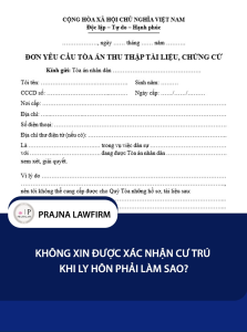 [HỎA TỐC] 03 Mẫu Đơn Yêu Cầu Tòa Án Thu Thập Tài Liệu Chứng Cứ Khi Ly hôn Năm 2026 P17| Prajnalaw