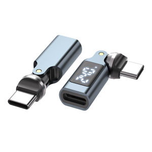 GITFOS 540 Rotation OTG Adapter Digital Display PD240W 5A Fast Charging USB C Male to Type C Female Convertor For iPhone17