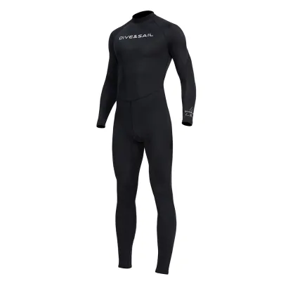 Diving Surfing Wetsuit Cold Proof Sunscreen Swimsuit Zipper One Piece Long Sleeve Anti-scratch Full Body Snorkeling Wet Suit