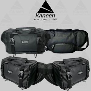 Tas Selempang Pria Waterproof Premium Multifungsi Kaneen X2X Hitam Elegan