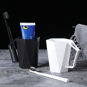 350ml Bathroom Toothbrush Cup Wash Brush Cup Mouthwash Cup Toothbrush Glass Couple Mugs Nordic Travel Set Bathroom Accessories