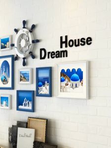 PINGUAN 13pcs/Set Picture Frame Wall Decor Combination with PicturesEasy Installation Photo Frame Family Picture Display