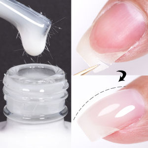 Sơn Gel Móng Tay AWStorG 15ML Jelly Nude Pink Fiber Rubber Base Gel Trong Suốt Loại Tẩy Được Bằng Đèn UV/LED Dùng Cho Kỹ Thuật Xây Dựng Móng Lai Và Trang Trí Móng Nghệ Thuật.