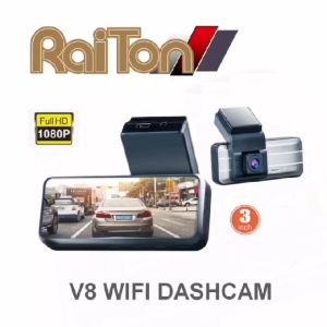 Raiton Dashcam Dash Cam Mobil Wifi Perekaman Loop Cctv Mobil Kamera Pengawas Parkir 24 Jam