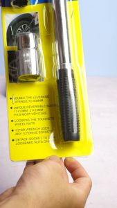 Bộ tay công và 4 đầu lục giác vặn ốc thay lốp xe 1/2" khẩu 4 cỡ 17/19/21/23mm - 154