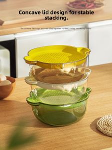 YYIEDERNG | Drain Water Double Layer Wash Fruit and Vegetable Basket