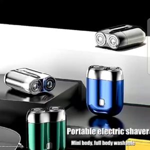 Penghisap magnetik ganda pada kepala pencukur listrik portabel caps