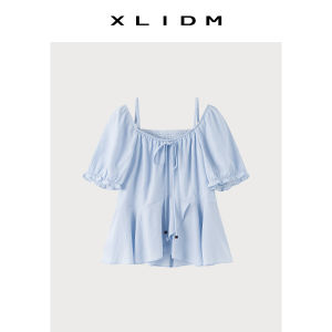 Slim Fit Two-way Collar Irregular Short Sleeve Top